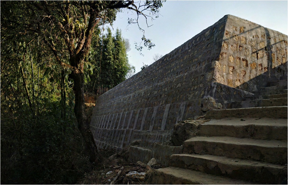 CONSTRUCTION OF RETAINING WALL NEAR FOOTBALL FIELD AT IAPMALA (BADP 2015-16)